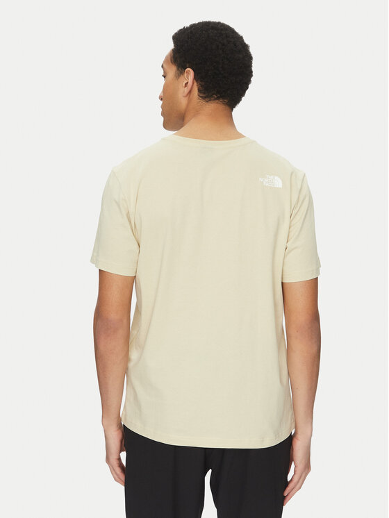 The North Face The North Face T-Shirt Mountain Line NF0A87NT Μπεζ Regular Fit