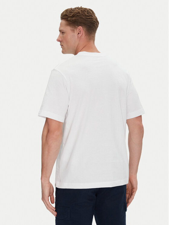 Jack & Jones Jack & Jones Majica Recharge 12274716 Bela Relaxed Fit
