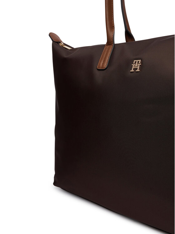 Tommy Hilfiger Geantă Tommy Hilfiger Popette Maxi Tote AW0AW17996 Maro