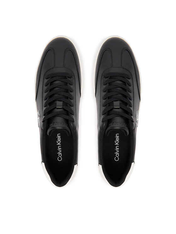 Calvin Klein Sneakersy Calvin Klein Low Prof Cupsole Emb Lth HM0HM02124 Čierna
