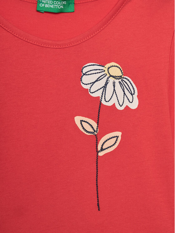 United Colors Of Benetton United Colors Of Benetton Футболка 3096G10DY Червоний Regular Fit