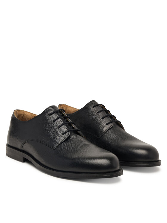 Calvin Klein Pusbačiai Calvin Klein Ess Rubber Derby HM0HM02268 Juoda