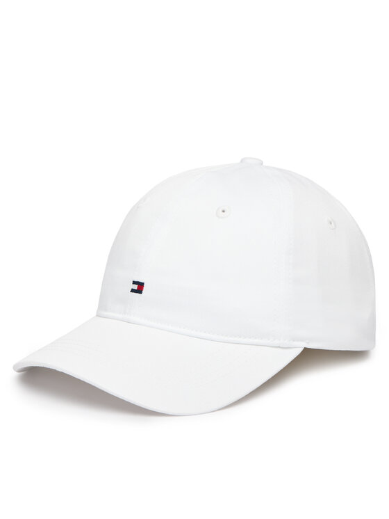 Tommy Hilfiger Cappellino Tommy Hilfiger Th Flag Soft 6 Panel Cap AW0AW17781 Bianco