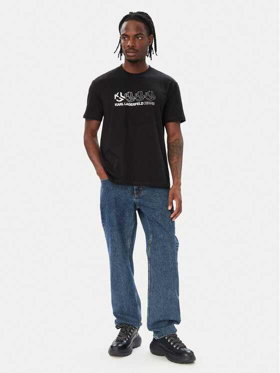 Karl Lagerfeld Jeans Karl Lagerfeld Jeans Camiseta B4M17025 Negro Regular Fit