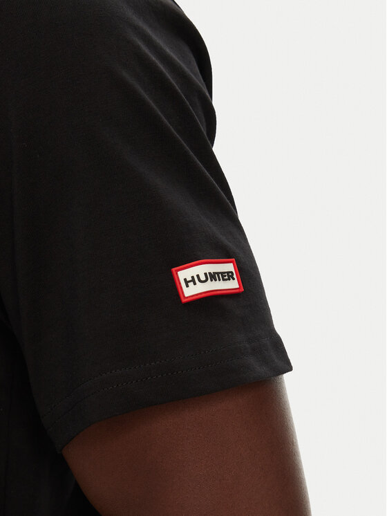 Hunter Hunter Футболка Duart Graphic HARM0033251 Чорний Regular Fit