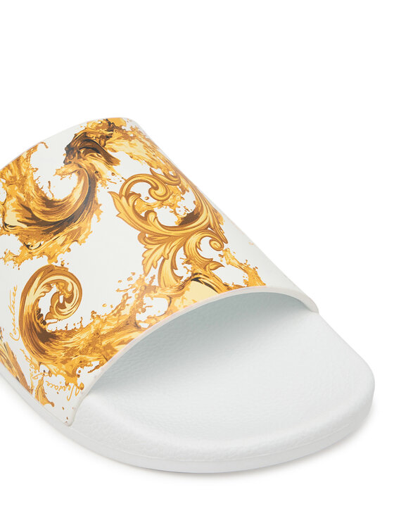 Versace Jeans Couture Шльопанці Versace Jeans Couture 80YA3SQ4 ZS365 G03 Білий