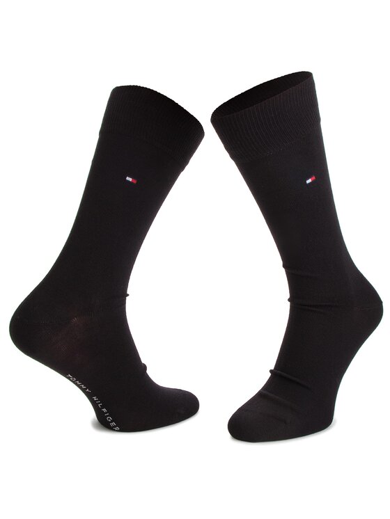 Tommy Hilfiger Dlouhé ponožky Tommy Hilfiger 342021001 Černá