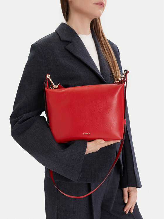 Furla Ročna torba Furla Tonie Mini WE00877 A.0023 CN 4484S Rdeča