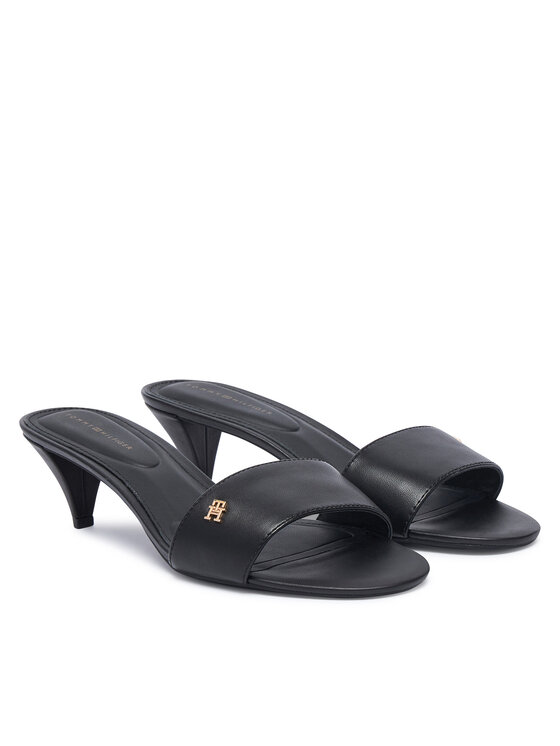 Tommy Hilfiger Šľapky Tommy Hilfiger Th Mid Mule FW0FW09508 Čierna