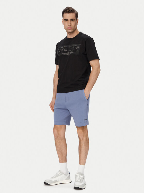 BOSS BOSS Camiseta Ts Globe Logopattern 50559363 Negro Regular Fit