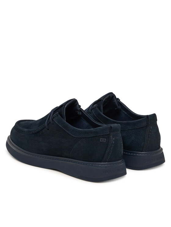 Tommy Hilfiger Półbuty Tommy Hilfiger Comfort Nubuck Moc Toe Shoe FM0FM05975 Granatowy