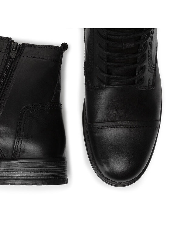 Jack & Jones Чоботи Jack & Jones Russel Leather 12155999 Чорний