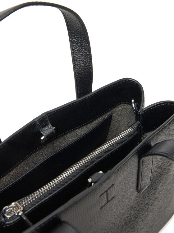 Calvin Klein Borsetta Calvin Klein Ck Plaque Small Tote K60K612781 Nero