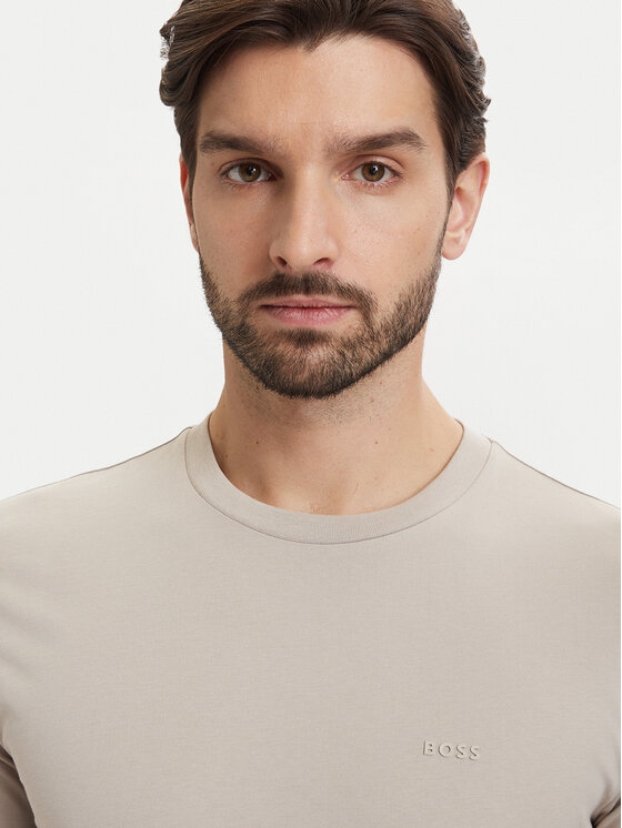 BOSS BOSS Camiseta Thompson 01 50468347 Beige claro Regular Fit