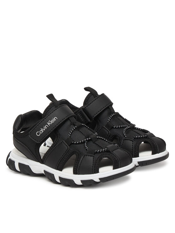 Calvin Klein Szandál Calvin Klein Velcro Sandal V1B2-83320-1591 Fekete