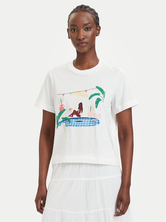 Vero Moda Vero Moda Camiseta Emily 10344804 Blanco Regular Fit