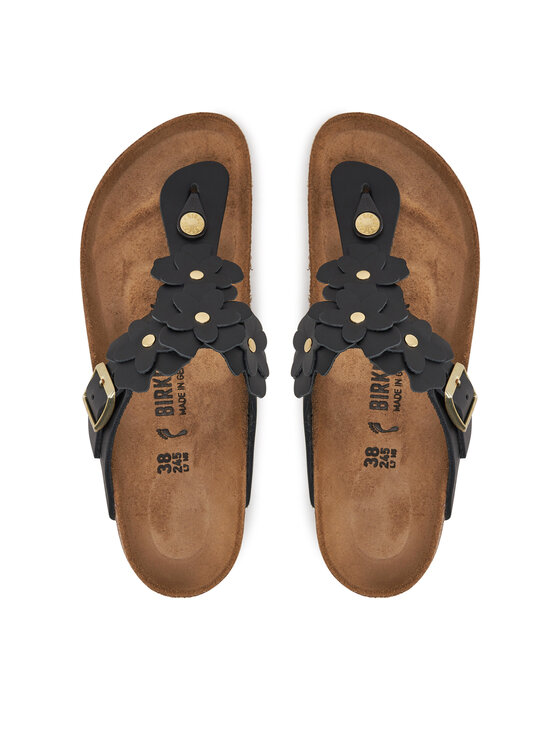 Birkenstock В'єтнамки Birkenstock Gizeh Flowers 1026719 Чорний
