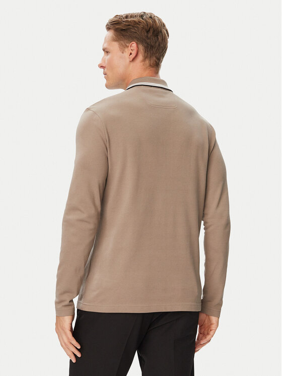 BOSS BOSS Polo Plisy 50536609 Verde Regular Fit