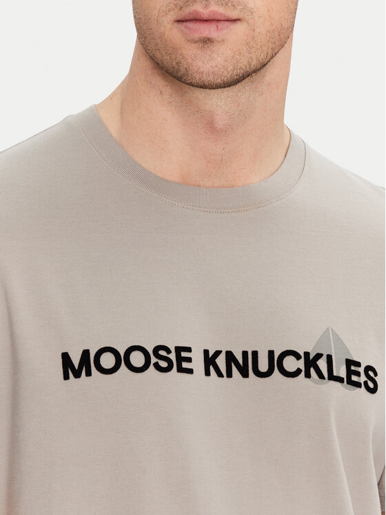Moose Knuckles Moose Knuckles T-shirt Conway M15MT760 Siva Regular Fit