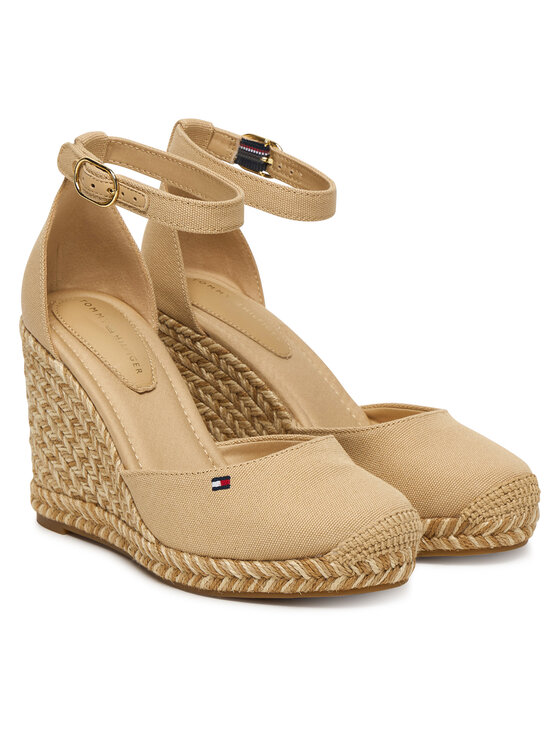 Tommy Hilfiger Espadrilles Tommy Hilfiger Wedge FW0FW09225 Bézs