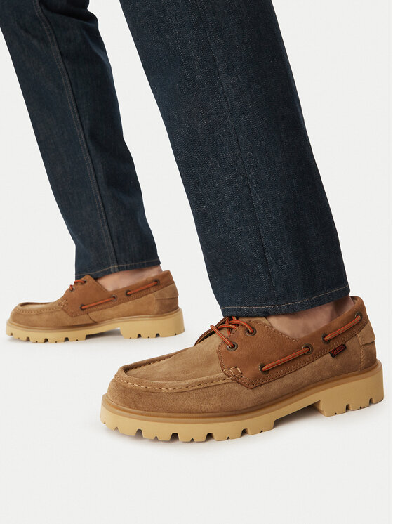 Clarks Лофери Clarks Cleyhill Boat 26186178 Бежевий
