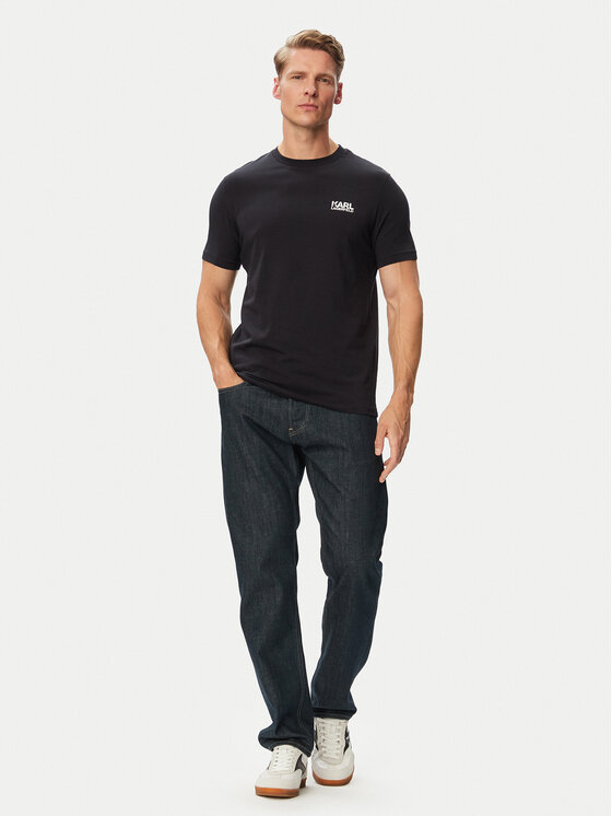 KARL LAGERFELD KARL LAGERFELD Camiseta 755781 563235 Azul marino Regular Fit