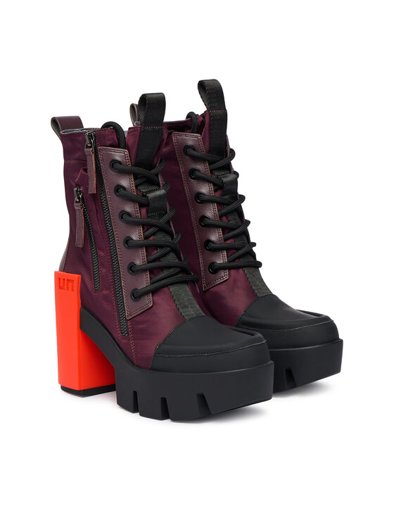 United Nude Botki United Nude Grip Cap Mid 11031993201 Bordowy