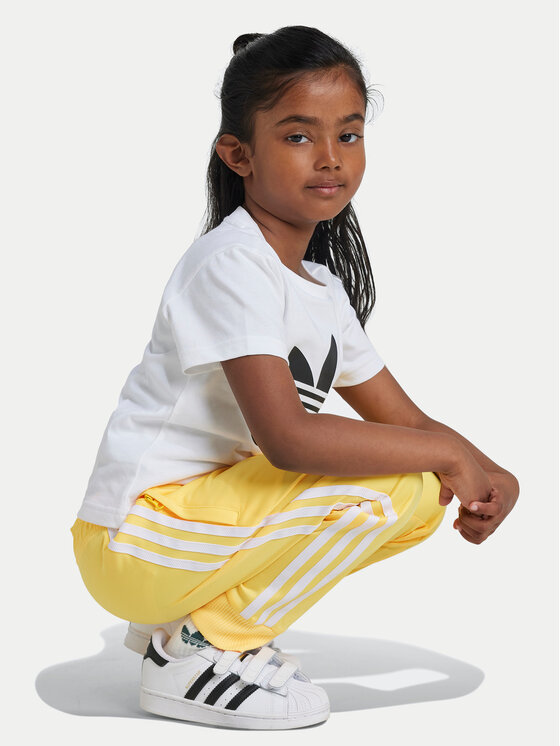 adidas adidas Футболка adicolor Trefoil JE0518 Білий Regular Fit