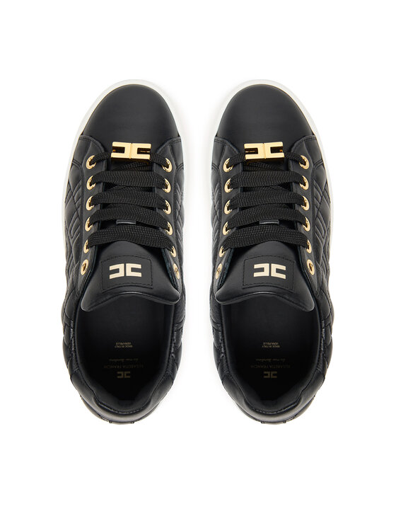 Elisabetta Franchi Снікерcи Elisabetta Franchi Low Cut Lace Up F4A9-E0357-1251 D Чорний