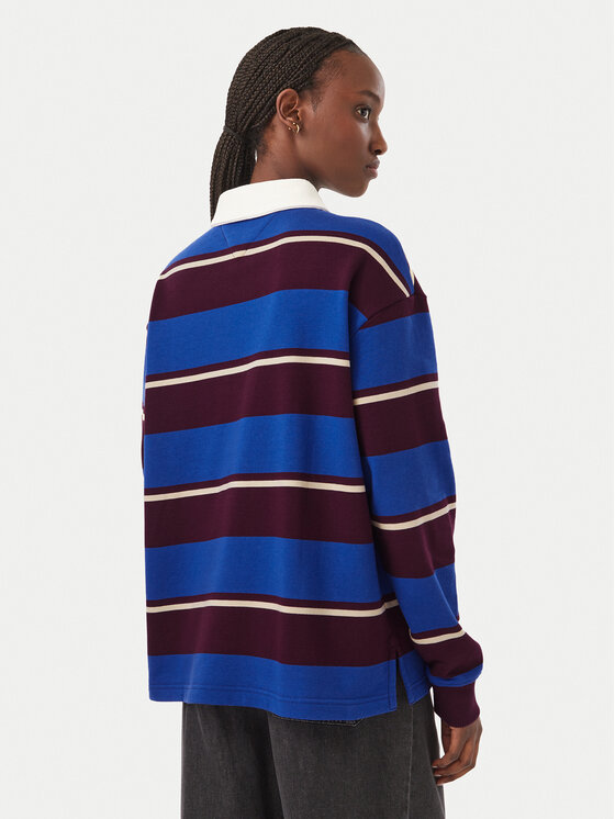 Tommy Jeans Tommy Jeans Polo Script Rugby DW0DW23303 Azul Relaxed Fit