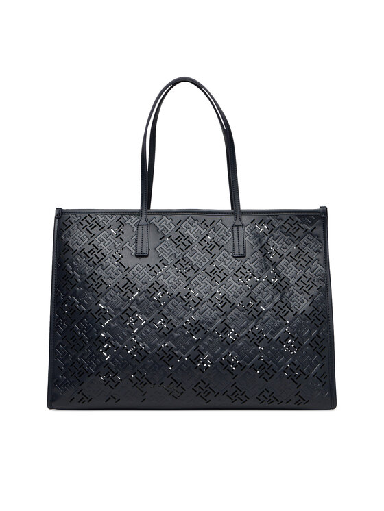 Tommy Hilfiger Дамска чанта Tommy Hilfiger Th City AW0AW17501 Тъмносин