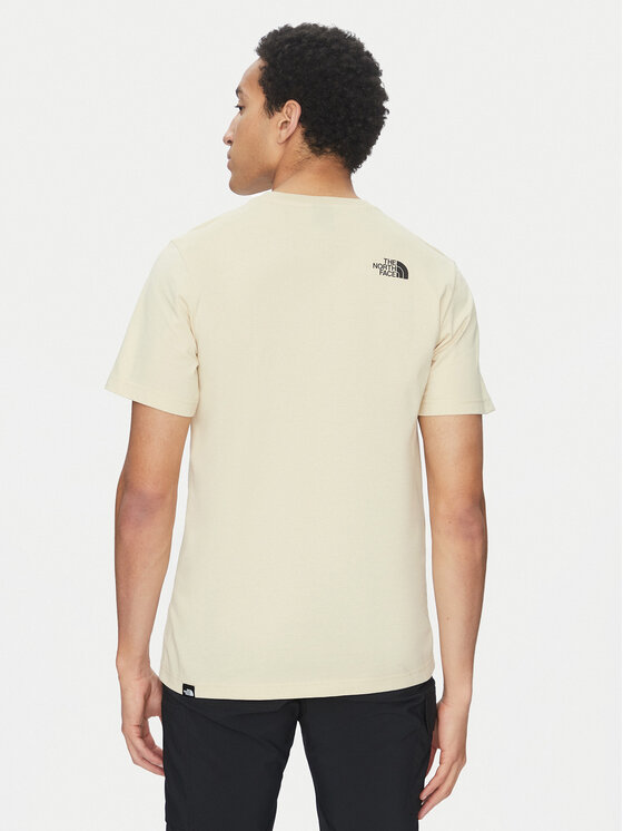 The North Face The North Face T-Shirt Fine NF0A8A6M Μπεζ Regular Fit