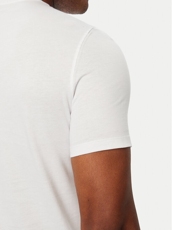 Guess Guess Marškinėliai M6BI49 K6186 Balta Slim Fit