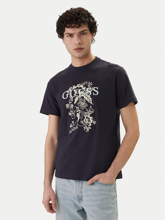 Guess Guess Camiseta M6GI17 K3038 Azul marino Regular Fit