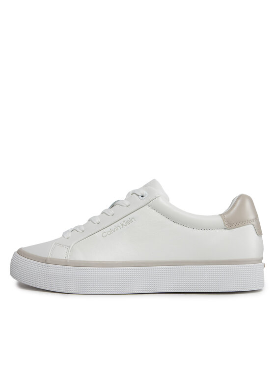 Calvin Klein Zapatillas Calvin Klein Vulc Lace Up - Diamond Foxing HW0HW01865 Blanco