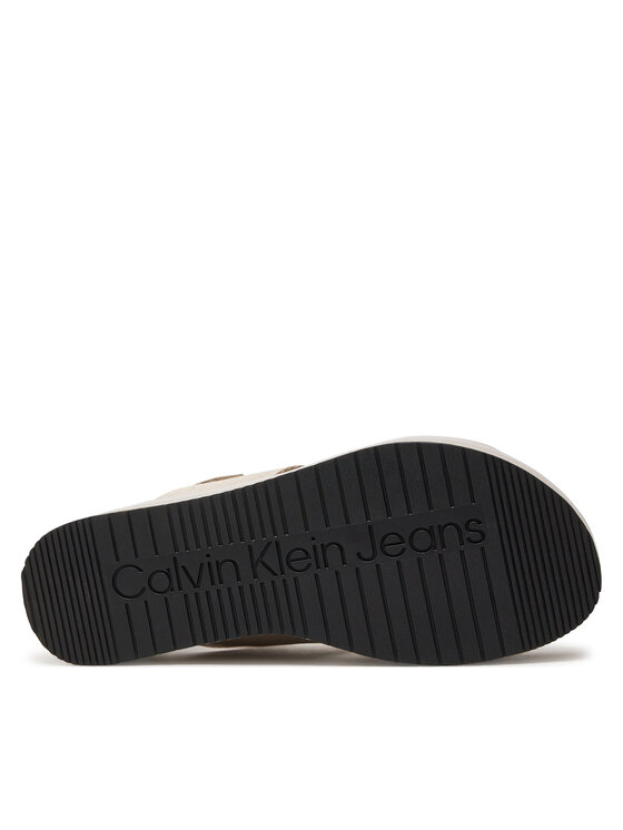 Calvin Klein Jeans Basutės Calvin Klein Jeans Flatform Sandal Sling In Mr YW0YW01362 Smėlio