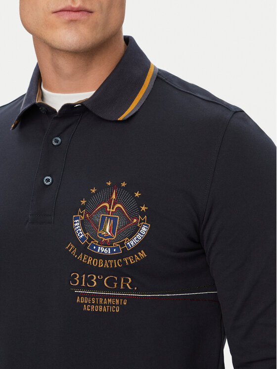 Aeronautica Militare Aeronautica Militare Polo 262PO1942UP00400 Azul marino Regular Fit