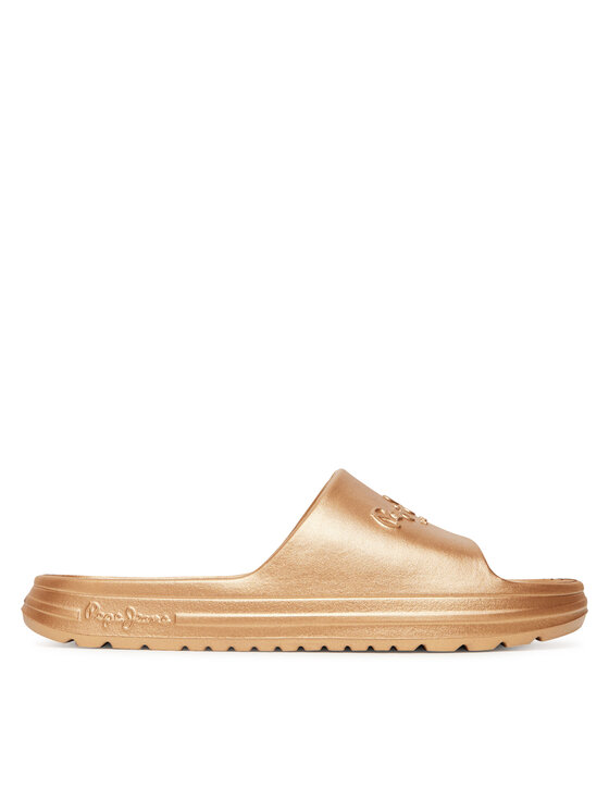 Pepe Jeans Παντόφλες Pepe Jeans Beach Slidemet PLS70165 Χρυσό