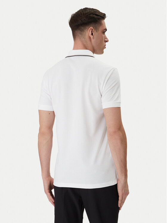 BOSS BOSS Polo Birdie Paule 50559365 Blanco Slim Fit