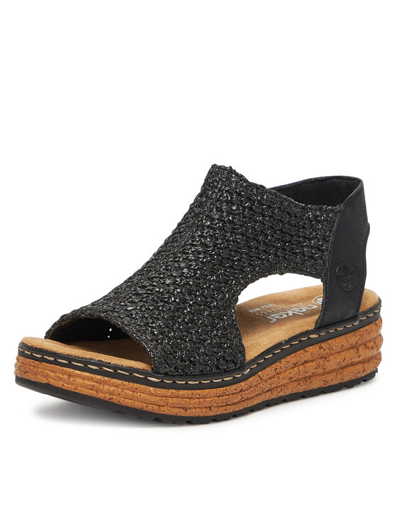 Rieker Sandali Rieker 62783-00 Nero