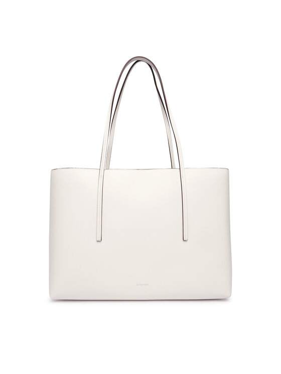Calvin Klein Torbica Calvin Klein Foil Logo Tote W/Pouch LV04F3274G Bijela