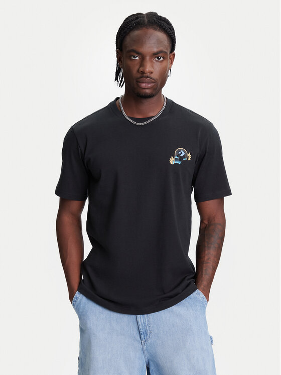 Converse Converse T-shirt Desert Sunset 10027713-A01 Crna Regular Fit