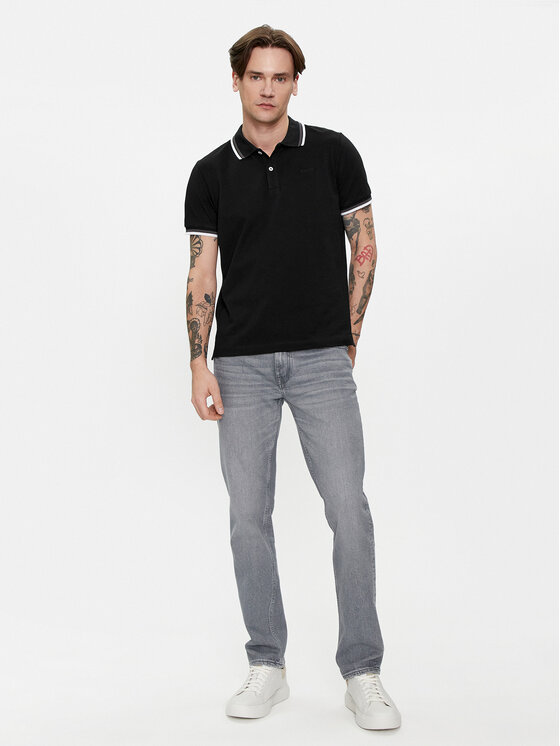 Geox Geox Pólóing M4510Q T2649 F9000 Fekete Regular Fit