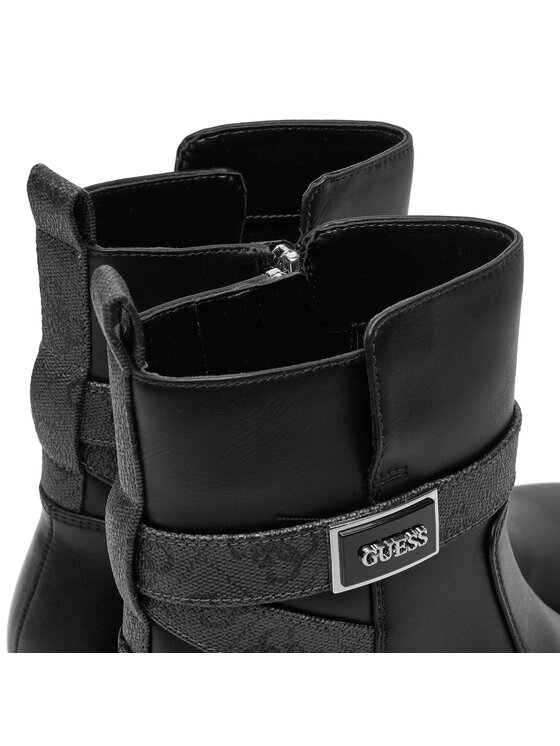 Guess Polokozačky Guess Ovelle2 FLTOVE ELE10 Černá
