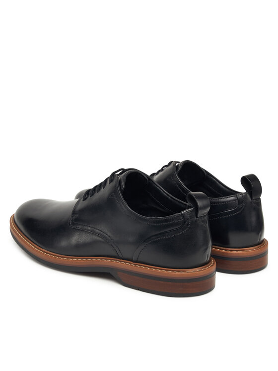 Clarks Félcipő Clarks Aldwin Lace 26183981 Fekete