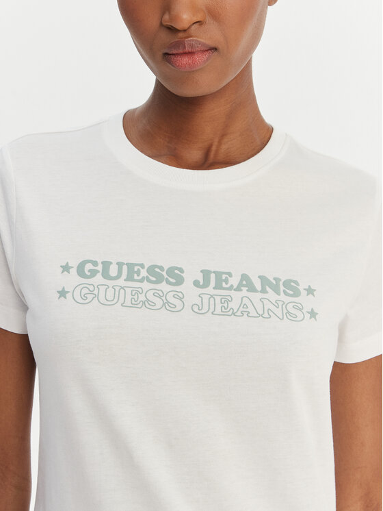 Guess Jeans Guess Jeans Camiseta W6GIC5 K8HM0 Blanco Regular Fit