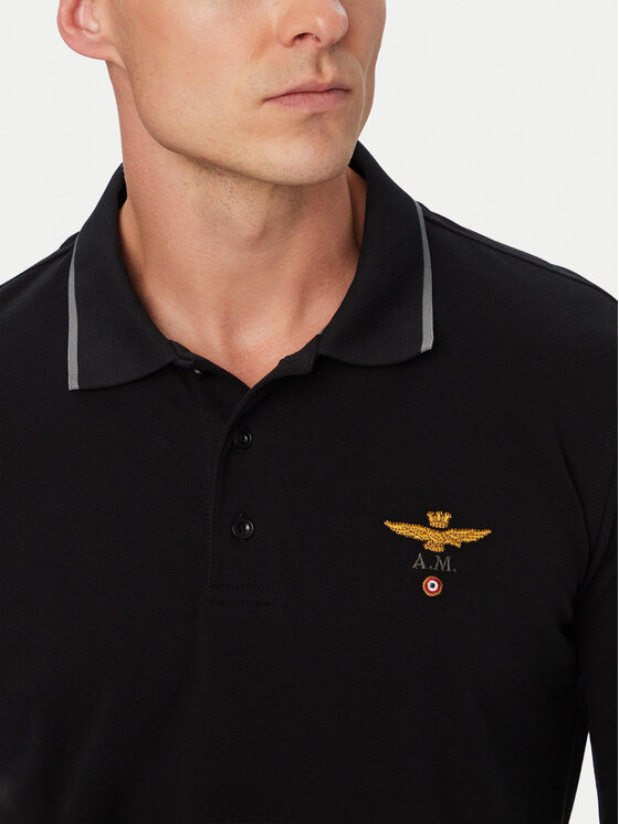 Aeronautica Militare Aeronautica Militare Polo 262PO1653UP00082 Negro Regular Fit