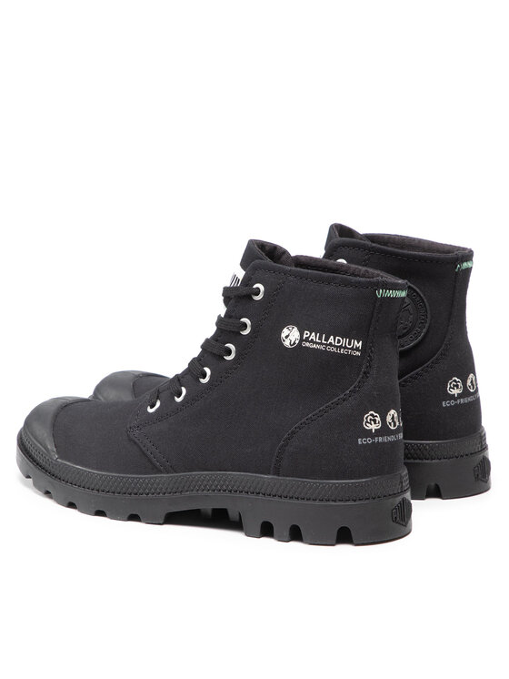 Palladium Trapper stila apavi Palladium Pampa Hi Organic II 77100-008-M Melns
