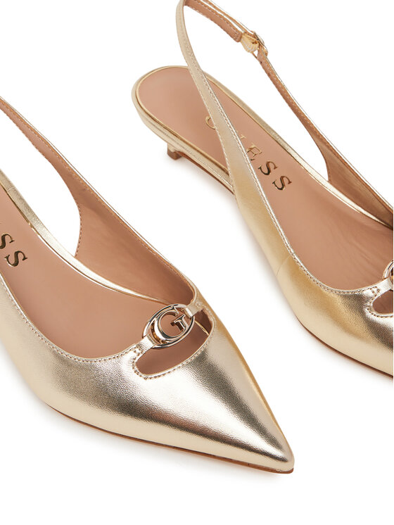 Guess Pantofi pumps Guess FLTJES LEM05 Auriu