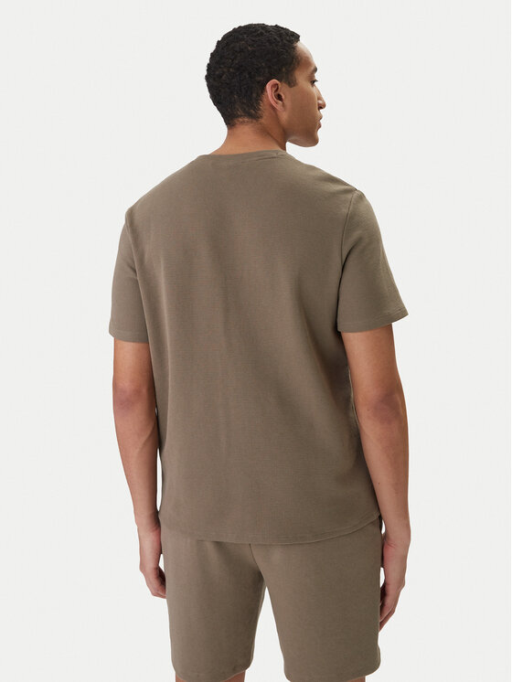 BOSS BOSS Camiseta Waffle 50535891 Marrón Regular Fit
